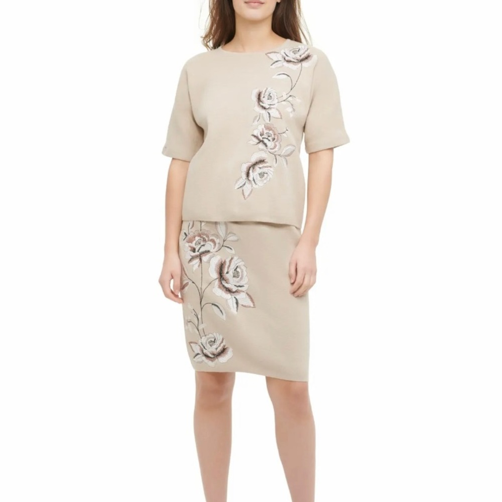 NTW Calvin Klein Beige Sweater Top